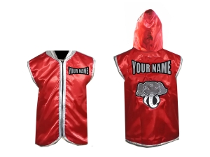 Kanong Custom Boxing Hoodies / Walk in Hoodies : Red Elephant